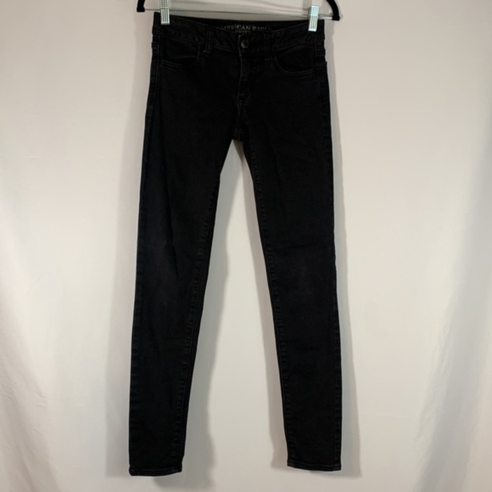 American Eagle Black Stretchy Denim Jeggings